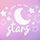 Ткань Фиолетовый Starry Night